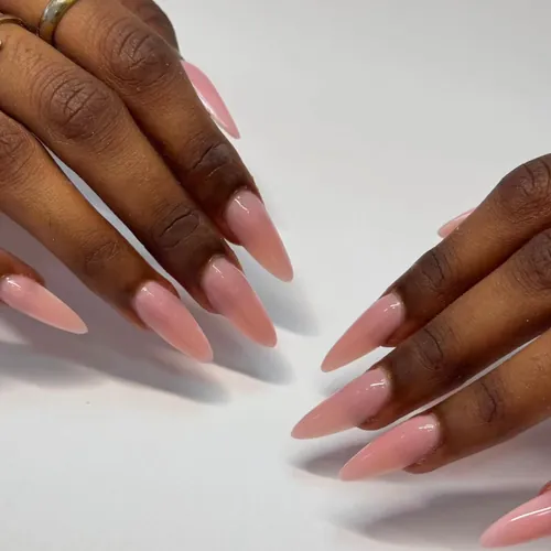 Soft natural nail set by The Nail Bar, Farnworth, Bolton