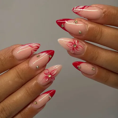 Hand-painted nail art by The Nail Bar, Farnworth, Bolton