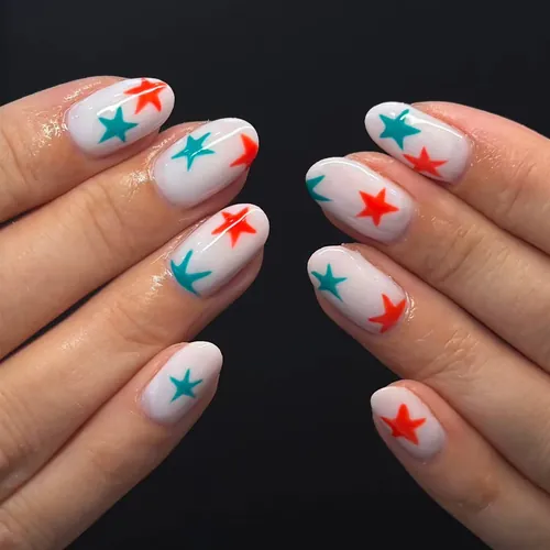 Hand-painted nail art by The Nail Bar, Farnworth, Bolton