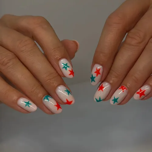 Hand-painted nail art by The Nail Bar, Farnworth, Bolton