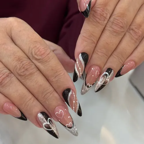 Hand-painted nail art by The Nail Bar, Farnworth, Bolton