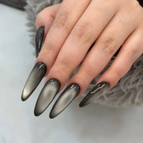 Chrome and cat eye nails by The Nail Bar, Farnworth, Bolton