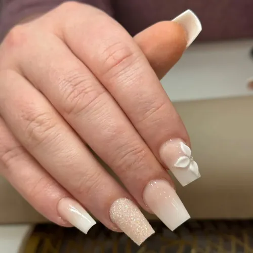 Soft natural nail set by The Nail Bar, Farnworth, Bolton