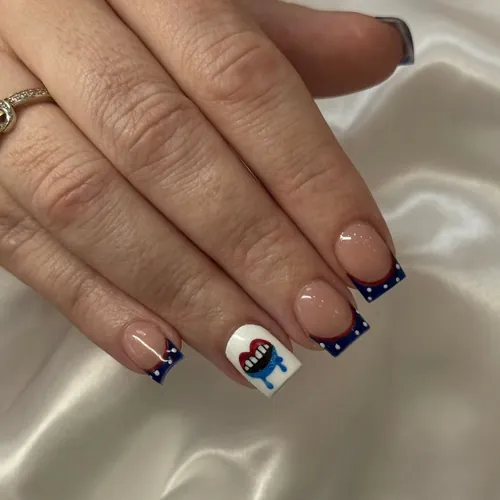 Hand-painted nail art by The Nail Bar, Farnworth, Bolton