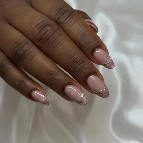 Soft natural nail set by The Nail Bar, Farnworth, Bolton
