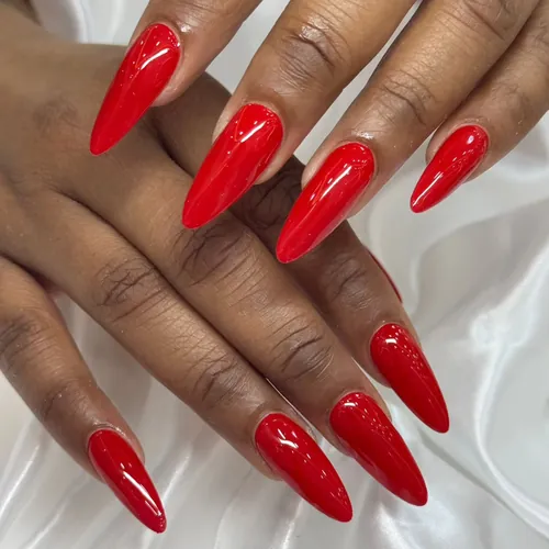 Bold colour nail set by The Nail Bar, Farnworth, Bolton
