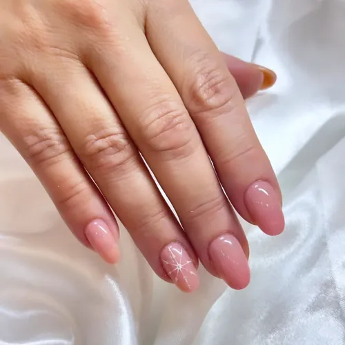 Soft natural nail set by The Nail Bar, Farnworth, Bolton