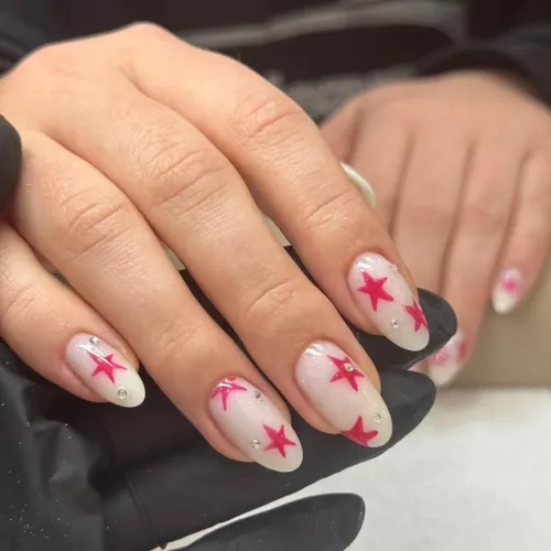 Hand-painted nail art by The Nail Bar, Farnworth, Bolton