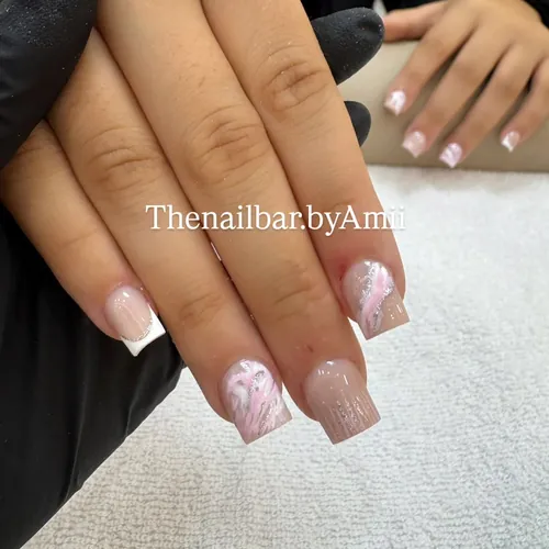 Soft natural nail set by The Nail Bar, Farnworth, Bolton