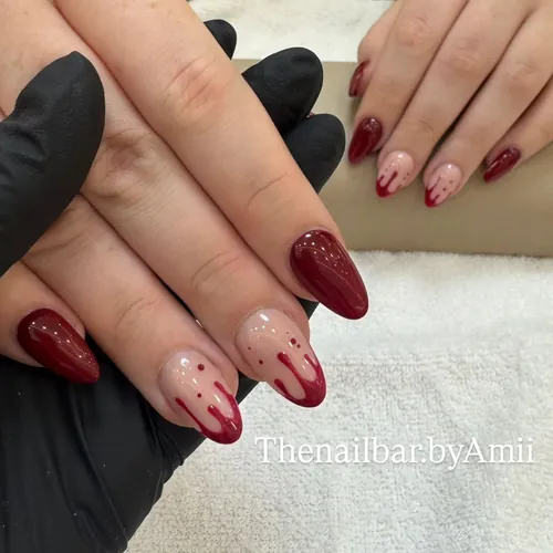 Bold colour nail set by The Nail Bar, Farnworth, Bolton