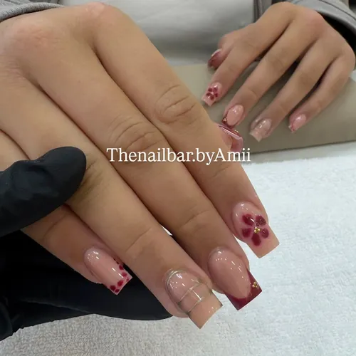 Hand-painted nail art by The Nail Bar, Farnworth, Bolton